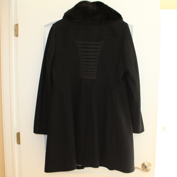 Betsey Johnson wool coat with faux fur collar (women’s XL) - Picture 5 of 11